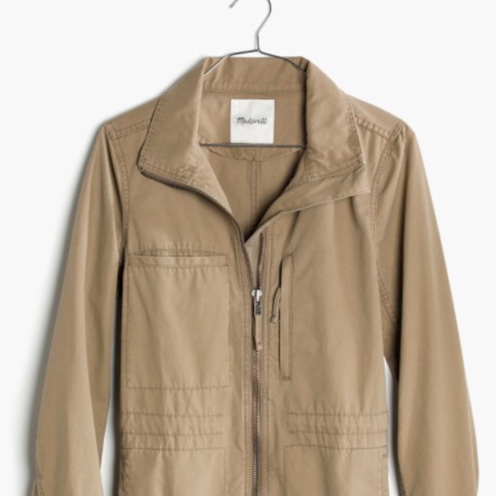 Madewell Fleet Jacket in Light Latte, XS